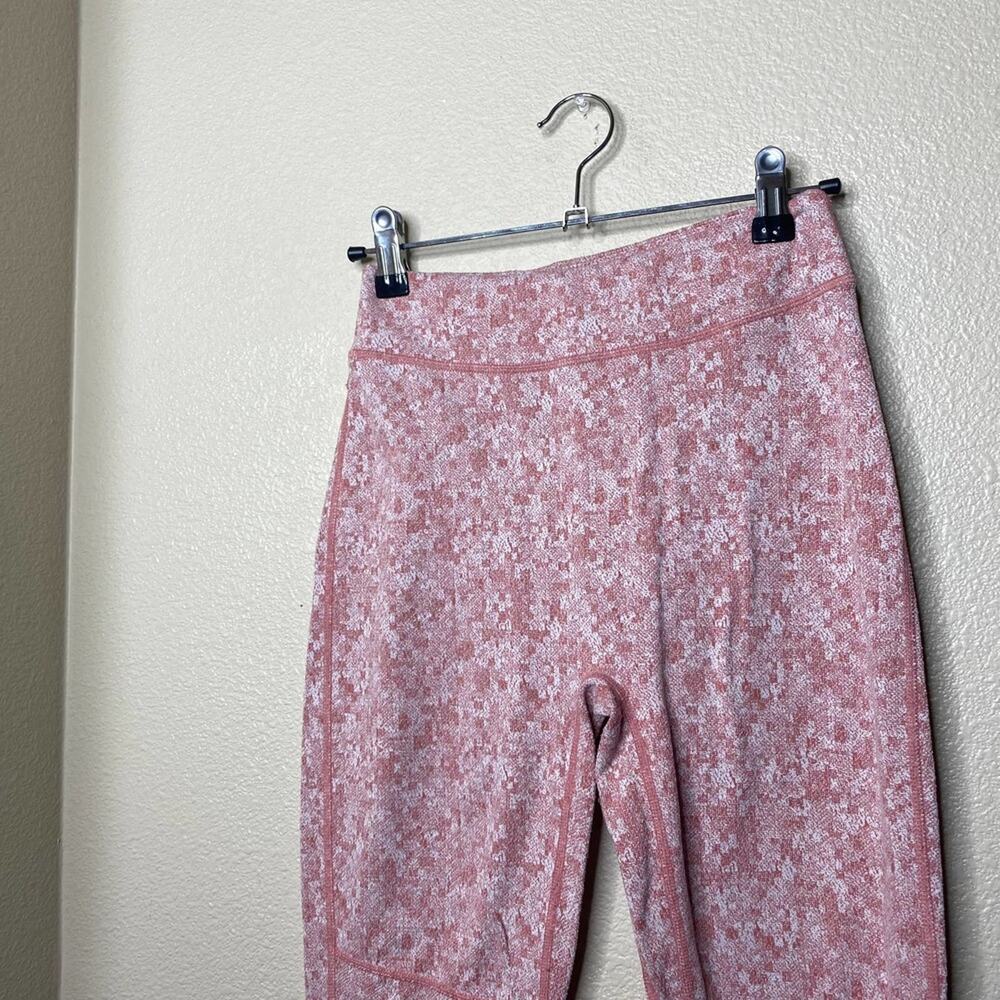 Gymshark Fleur Moroccan Brick Marl Texture Leggings With Side Pocket Sz M - Picture 4 of 9